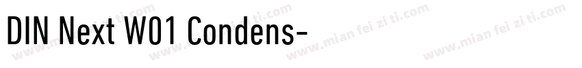 DIN Next W01 Condens字体转换